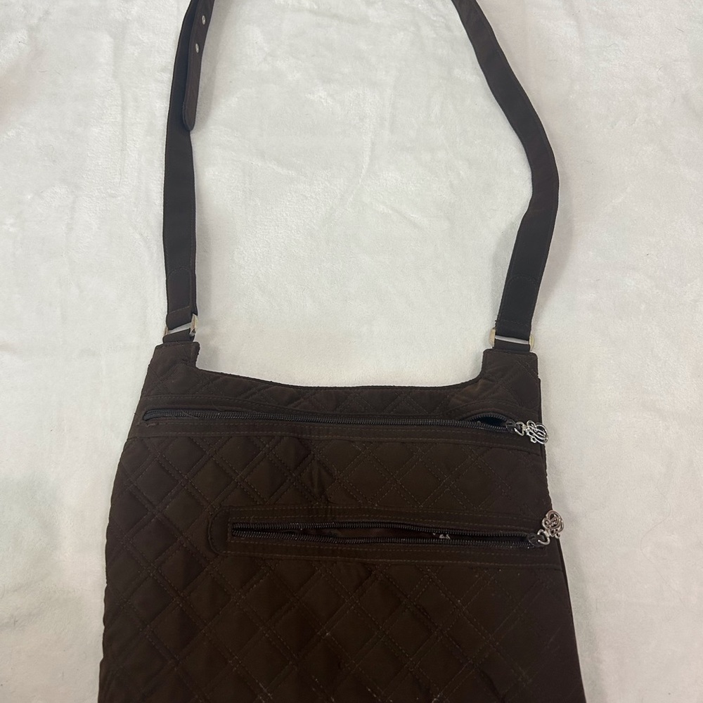 Brown Quilted Vera Bradly Bag